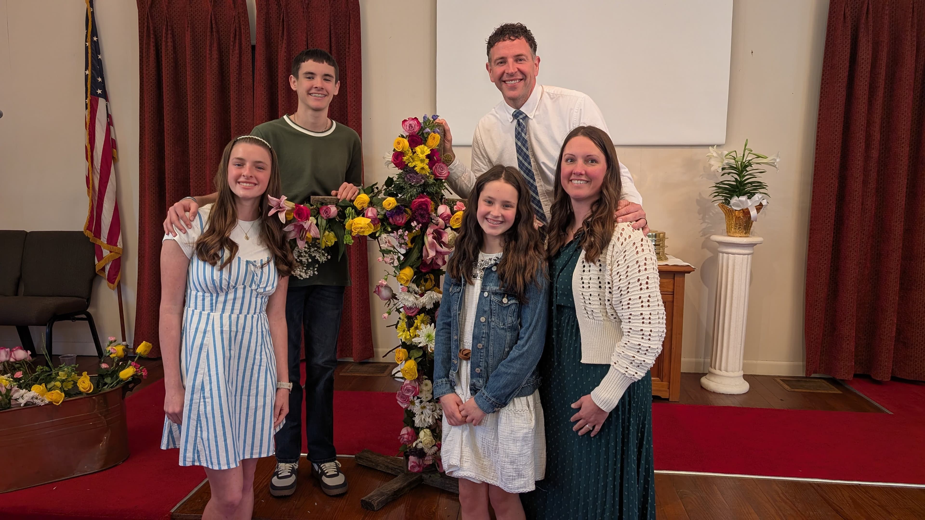 Wakefield and Sara Hare with their children